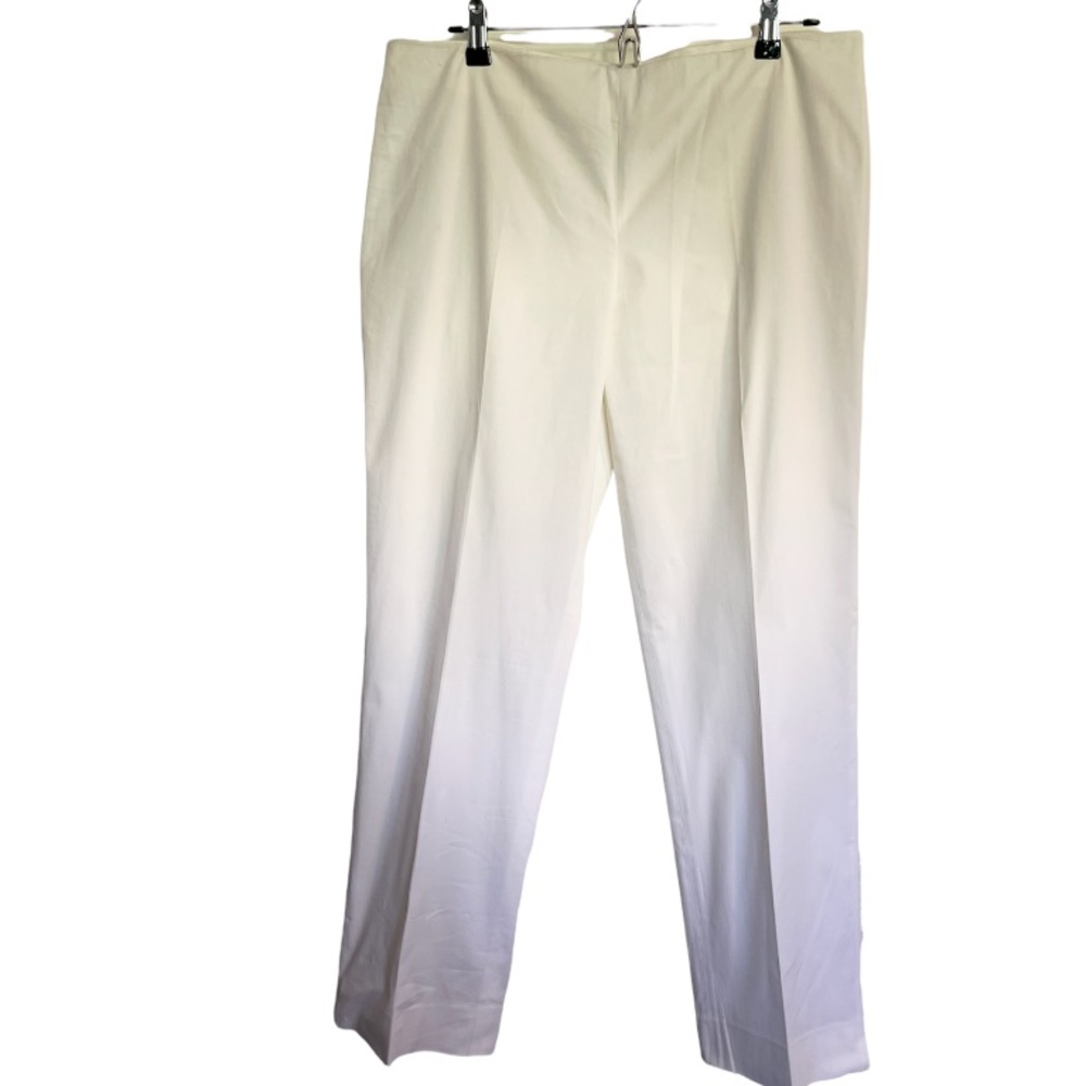 Emilio Pucci White Cotton Pants.Size 14